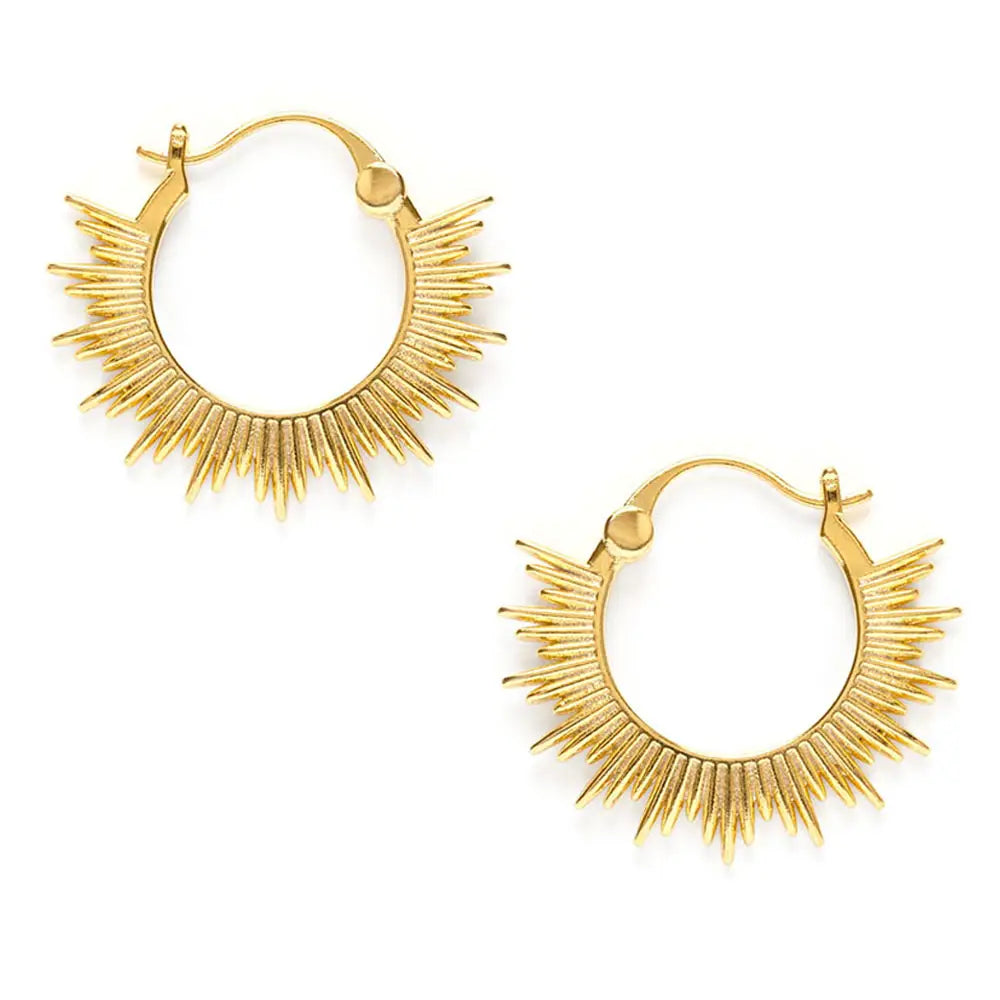 Amano Sunburst Hoop Earrings