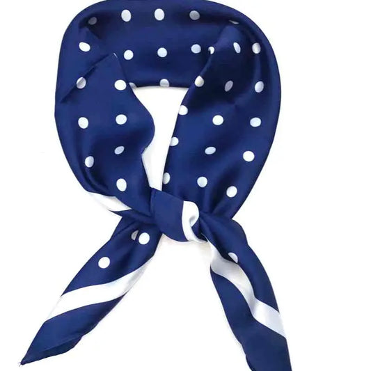 Lineta Polka Dot Bue Scarf