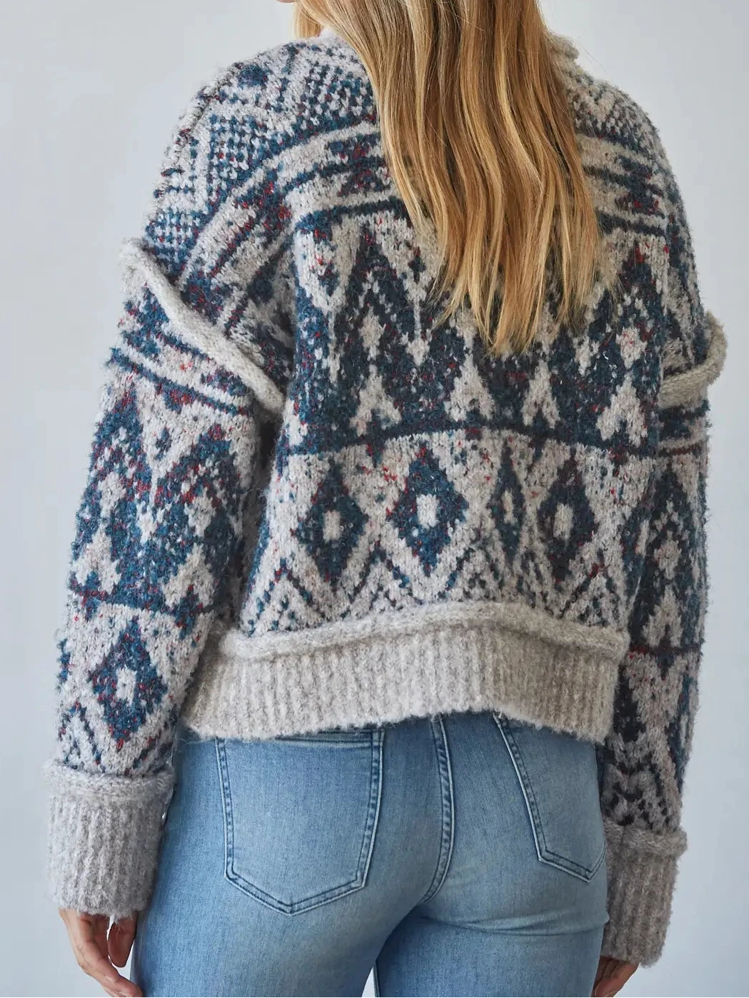 by Together Knit Jacquard Sweater