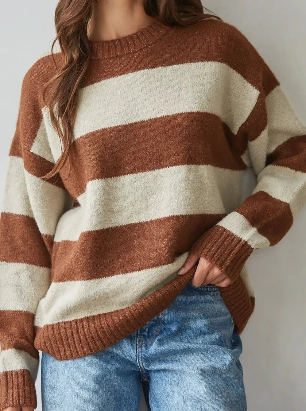 by Together Knit Striped Sweater