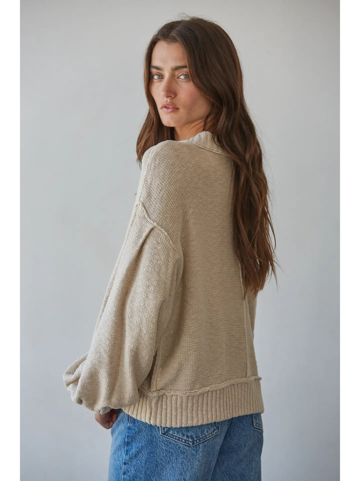 by Together Balloon Sleeve Cardigan