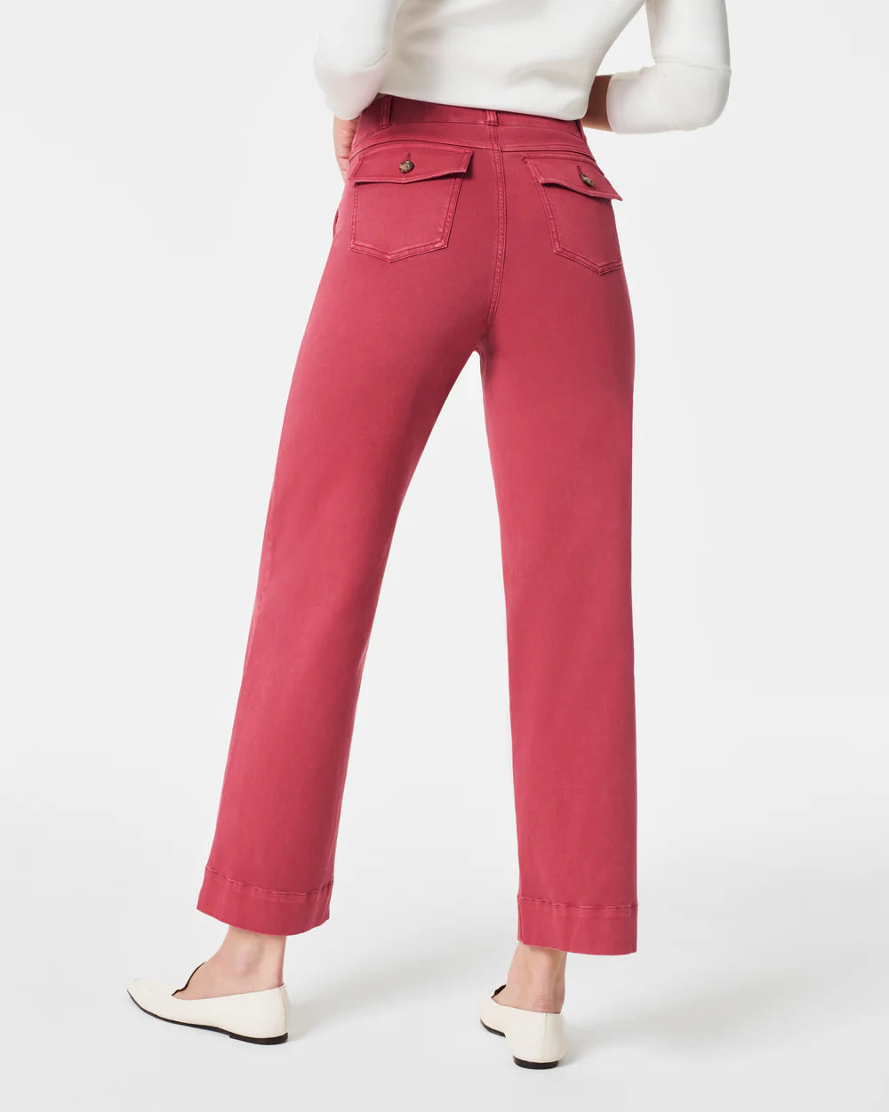 Spanx twill cropped wide leg pant 20312R