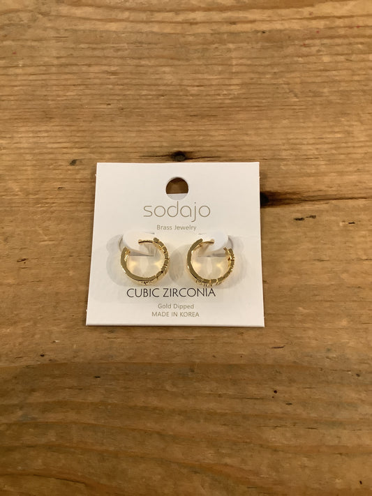 Sodajo Cubic Mini Hoop Earring