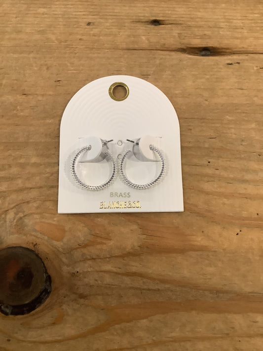 Blanche & Co. Pearl Hoops