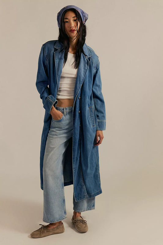 Free People Monique Indigo Duster