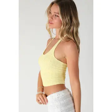 Nikibiki Foral Lace Halter Crop Top