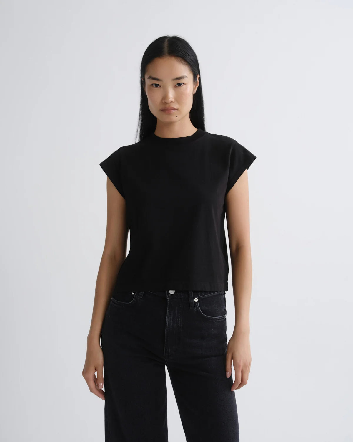 Agolde Bryce Cap Sleeve Tee