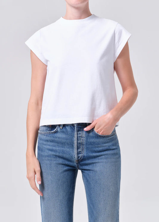 Agolde Bryce Cap Sleeve Tee