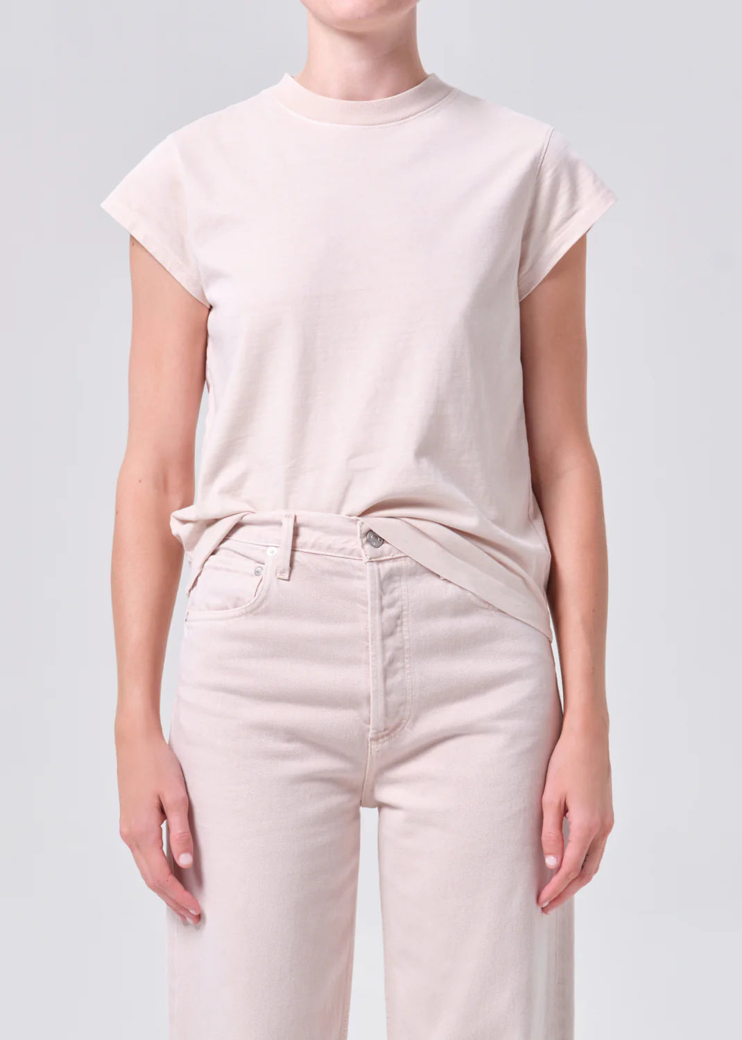 Agolde Bryce Cap Sleeve Tee