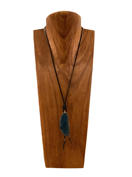 Heather Gardner Agate brown stone necklace