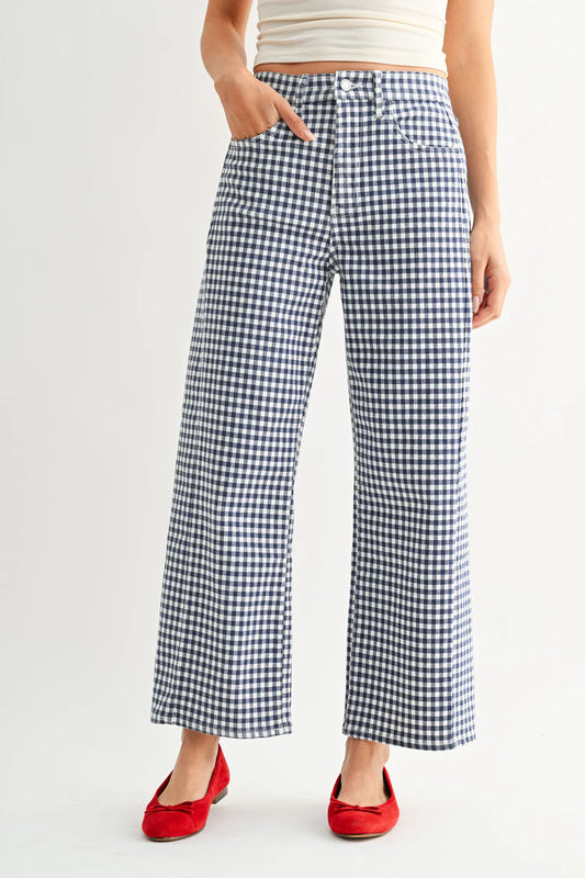 JBD Gingham Barrel Jean Twist