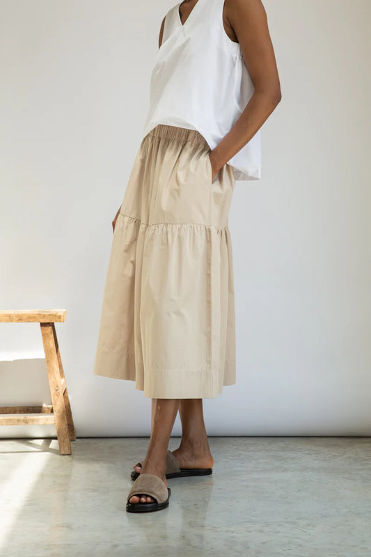 Beaumont Organics Cecilia Poplin Skirt