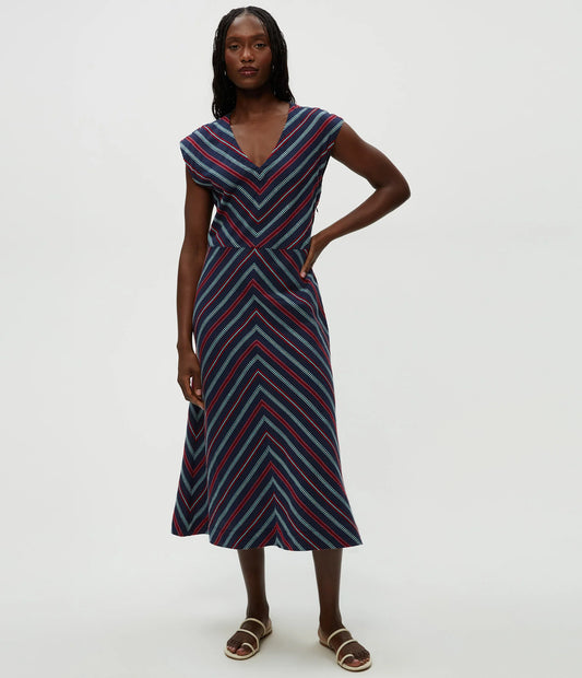 Michael Stars Tess Embroidered Midi Dress