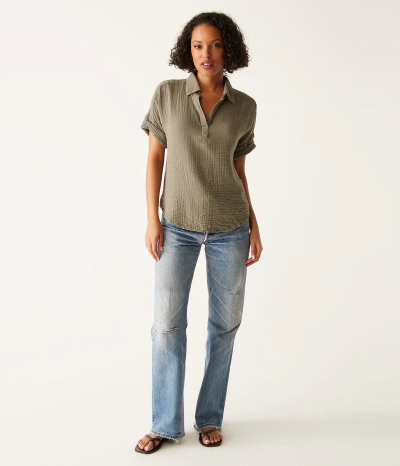 Michael Stars Gigi popover top DGZ05