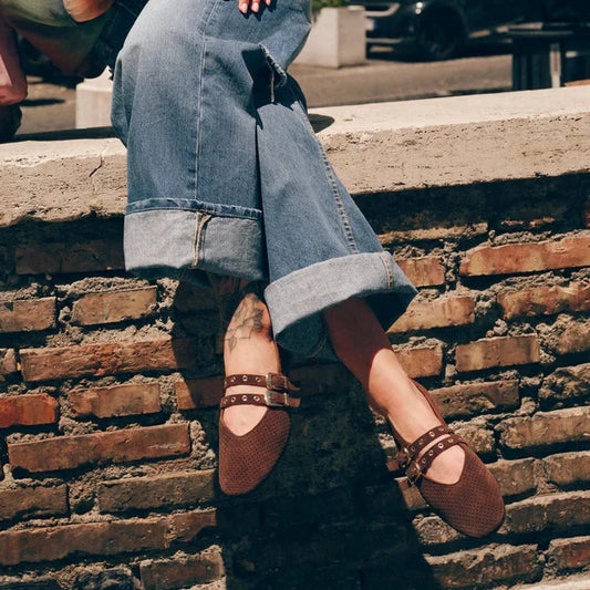 Dolce Vita Baylee Grommet Suede Ballet Flat