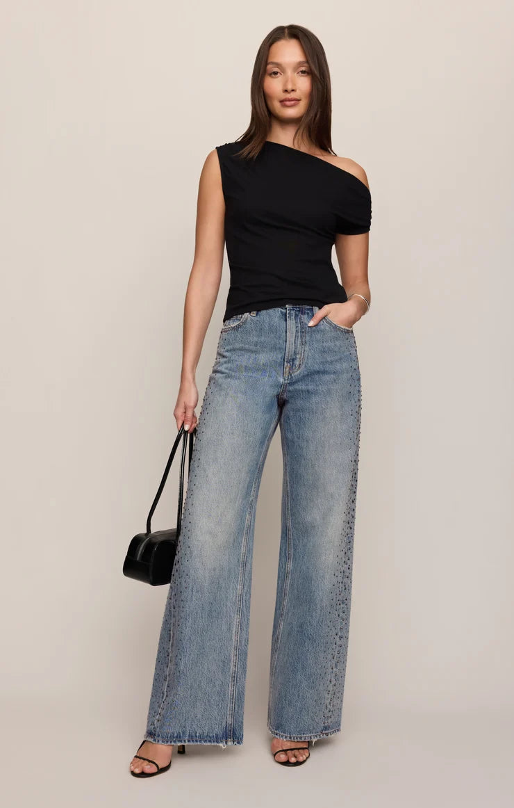Zsupply The Head Turner Hi Rise Wide Denim