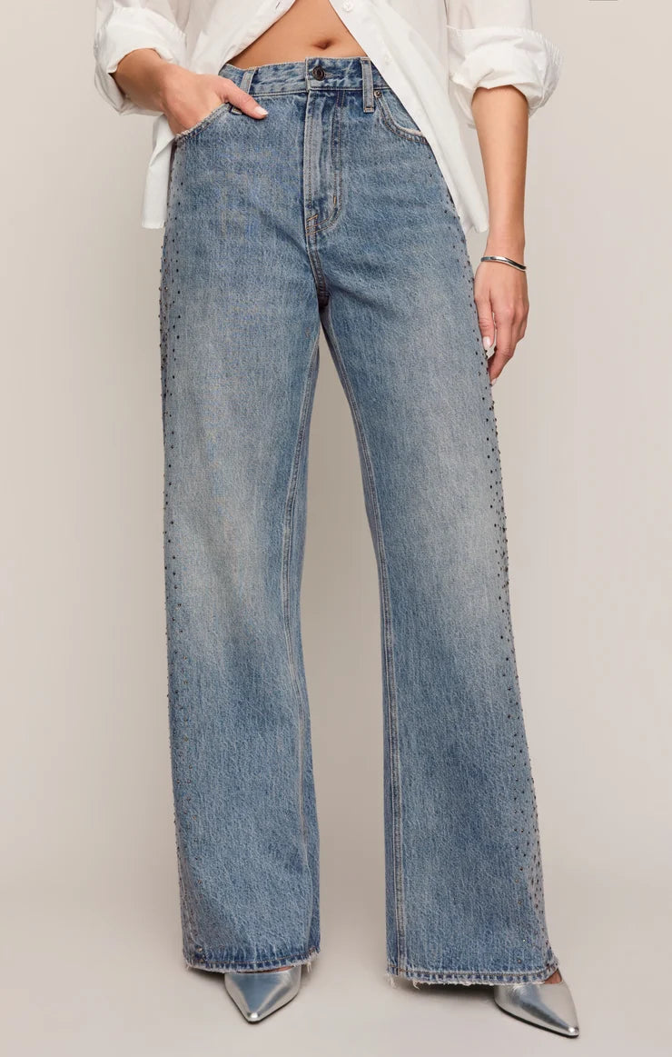 Zsupply The Head Turner Hi Rise Wide Denim