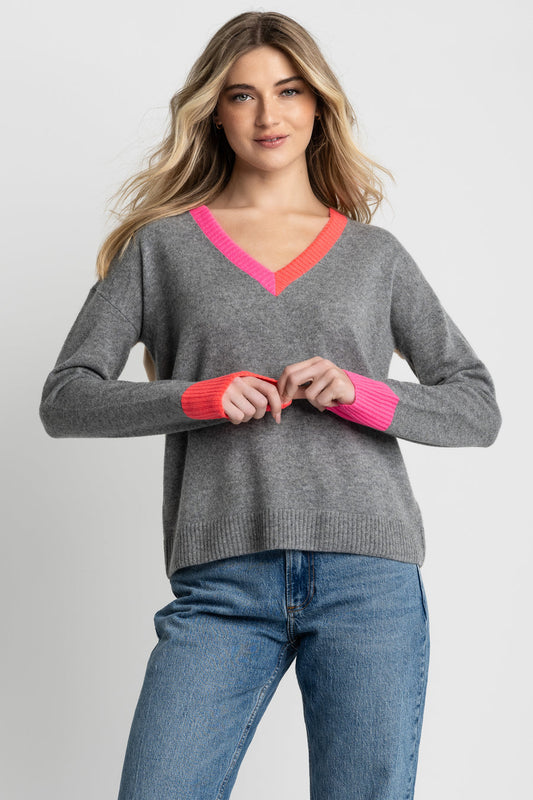 LISA TODD Color Wheel Cashmere Sweater