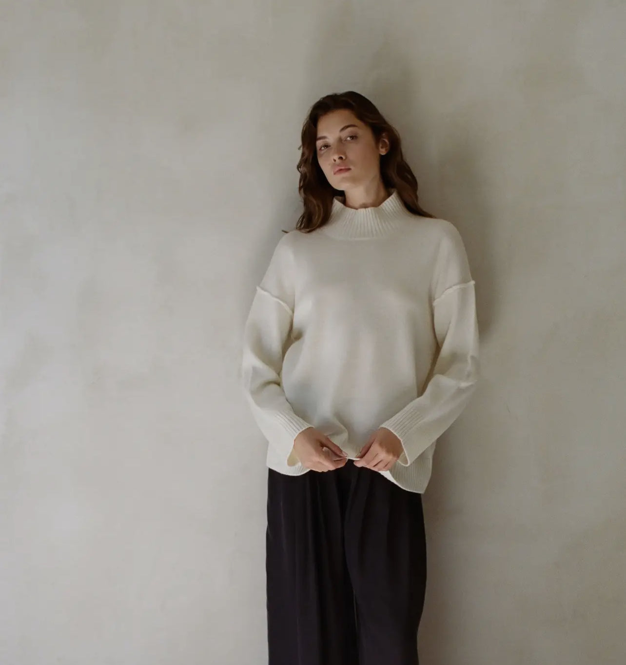 A.ren Cashmere Wool Relaxed Sweater