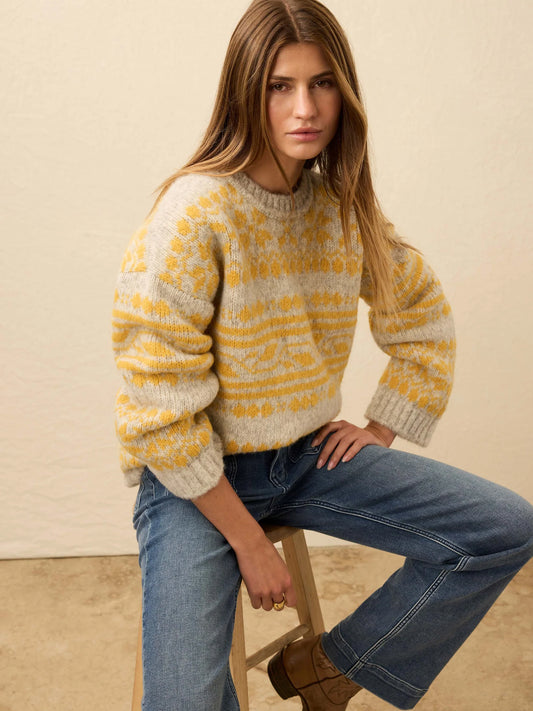 Faherty Powder Peak Boyfriend Sweater