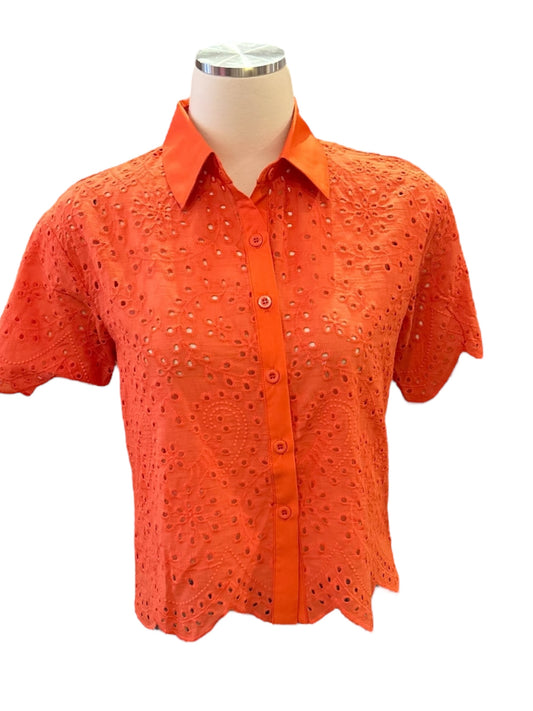 April Cotton Eyelet Blouse AL201