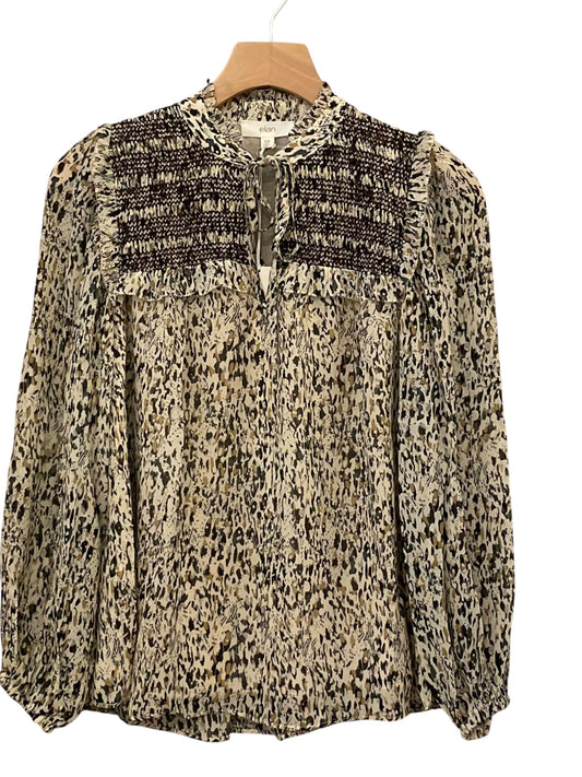 Elan Longsleeve Peasant Top