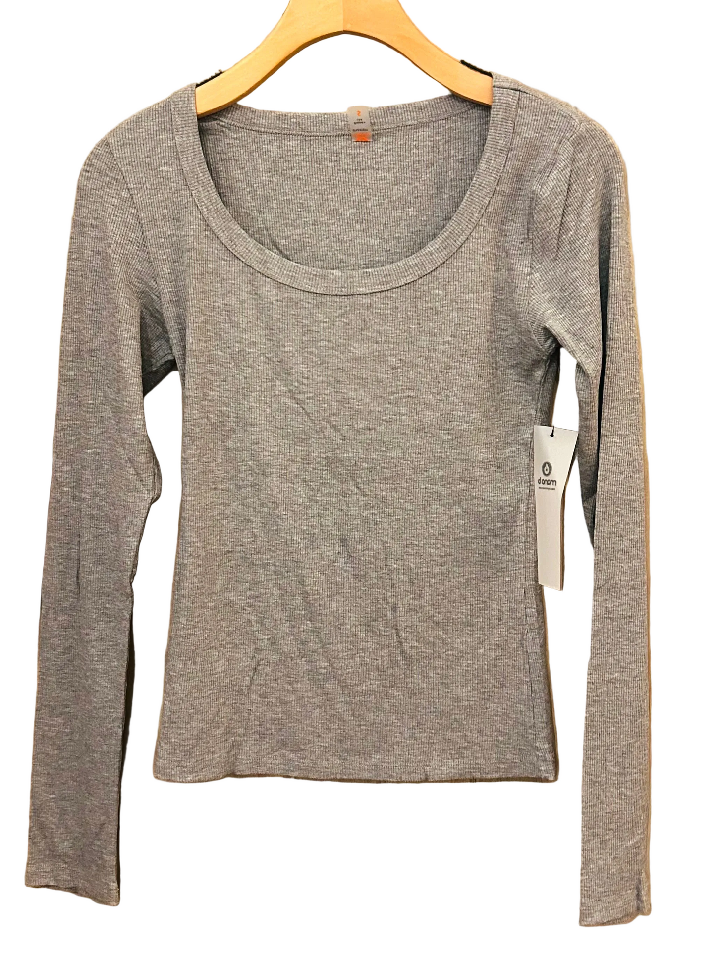 MonoB Slim Fit Scoop Micro Rib Top