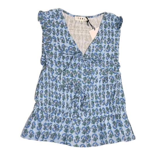 THML Floral Smocked Tank