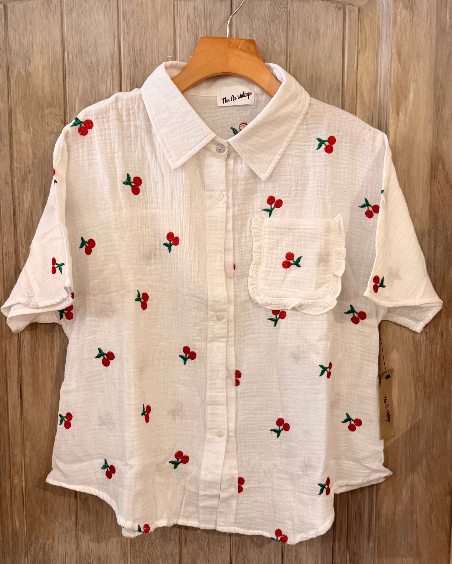 Nu Vintage Amour Cerise Blouse