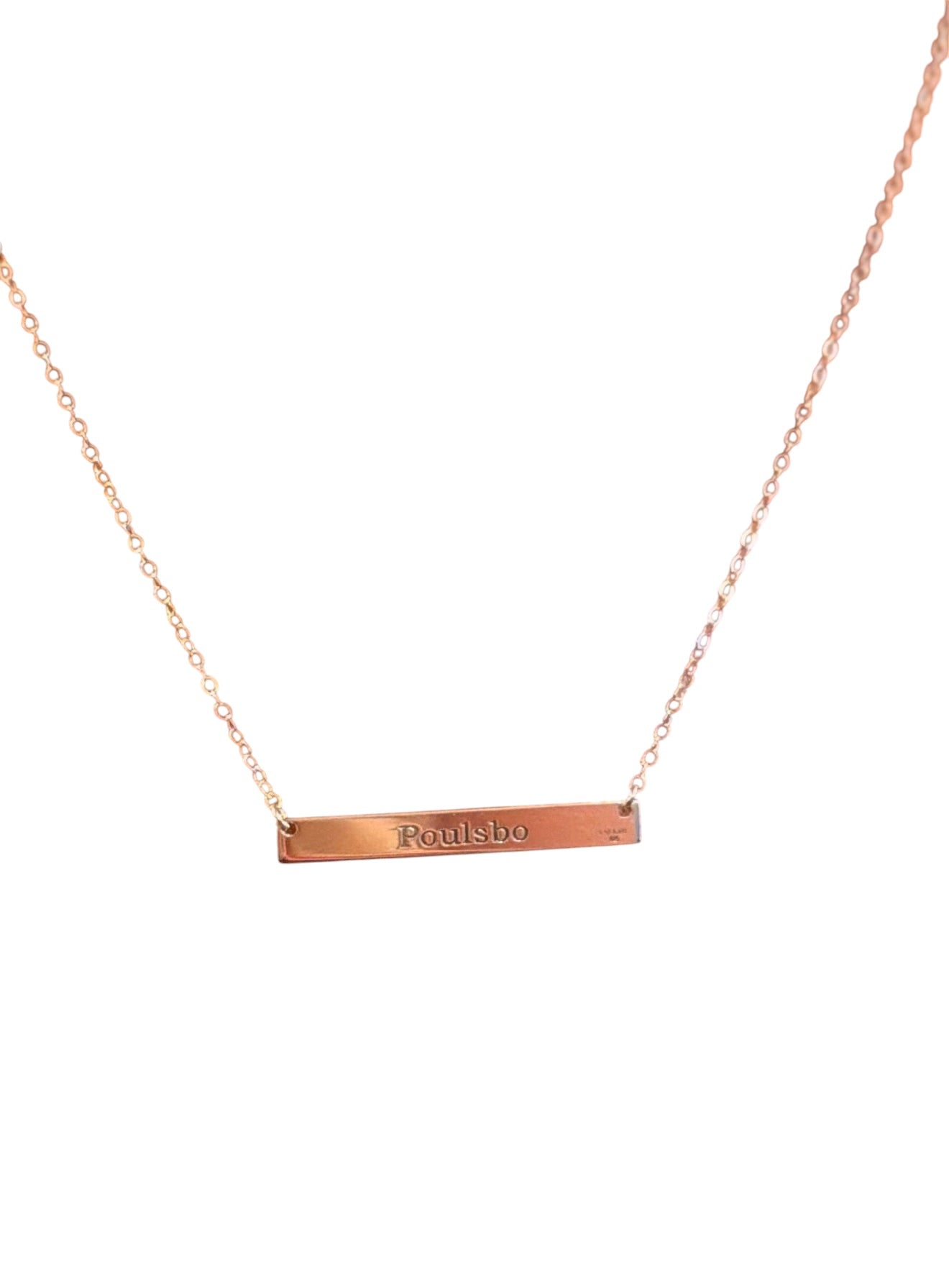 Lat & Lo Poulsbo Skinny Bar Necklace