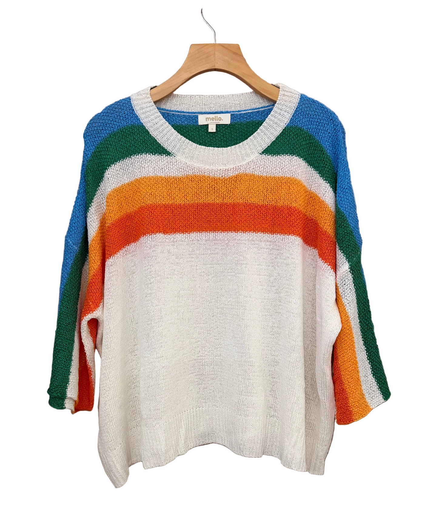 Mello. Multistripe Crewneck Sweater