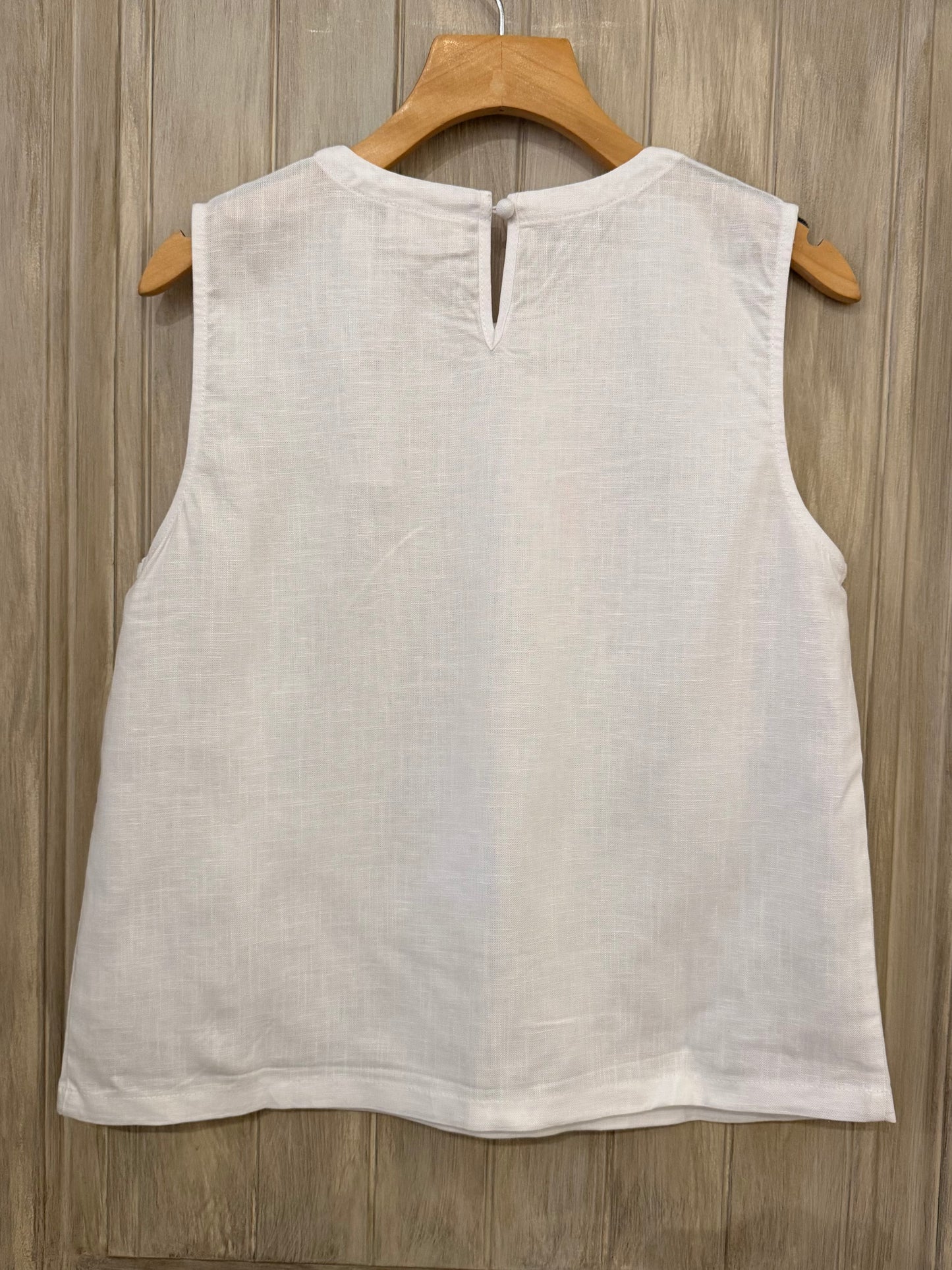 Minimalist Linen Sleeveless Top