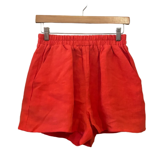 By Together Woven Linen Shorts
