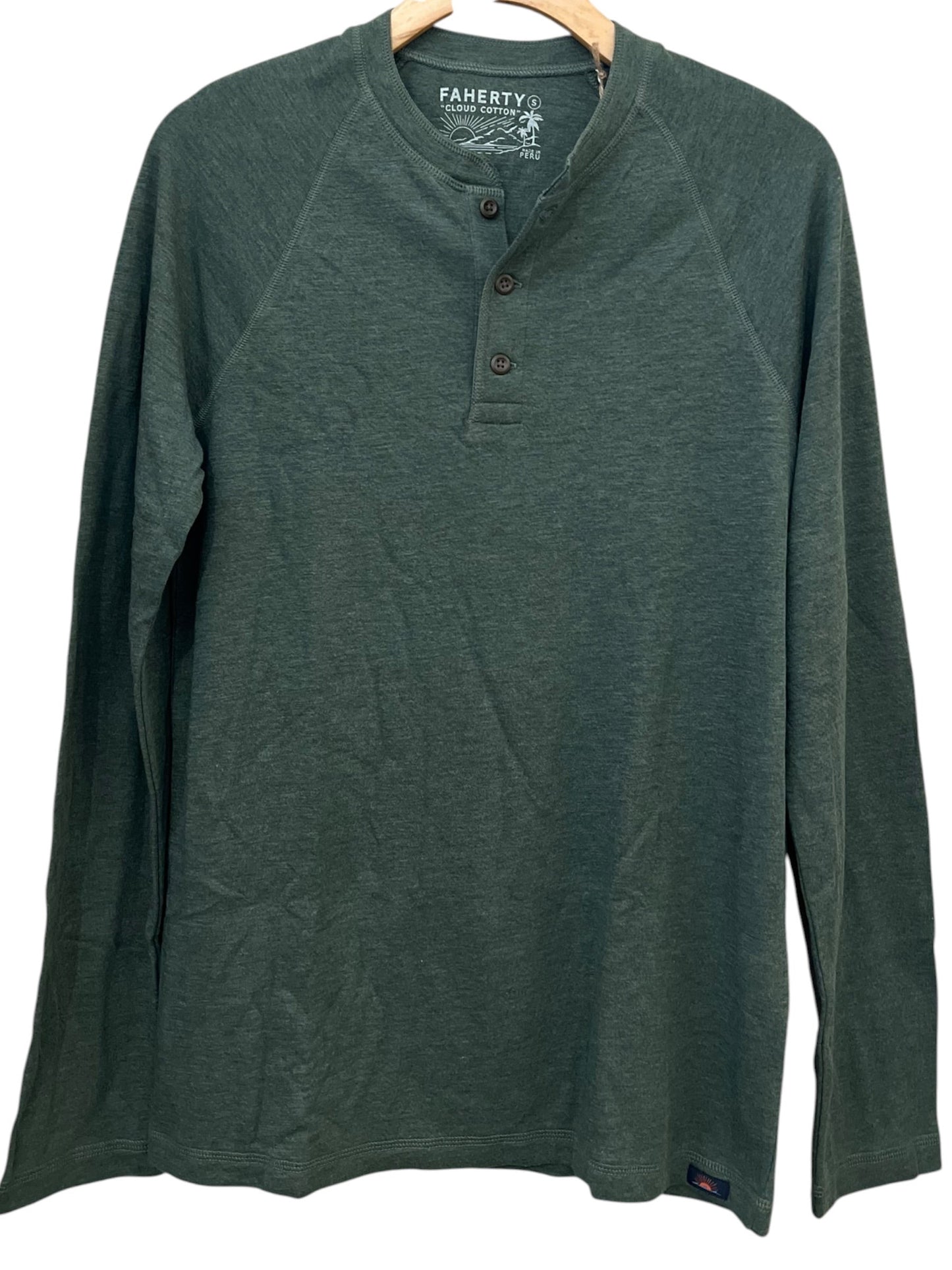 Faherty Long Sleeve Cloud Henley