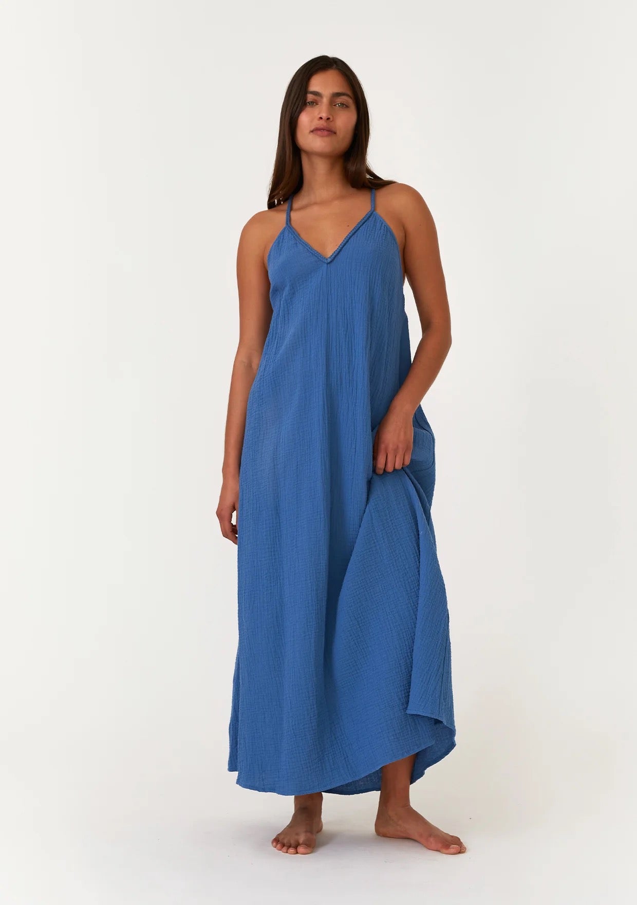 Lovestitch Cotton Gauze Maxi Dress I-73441W