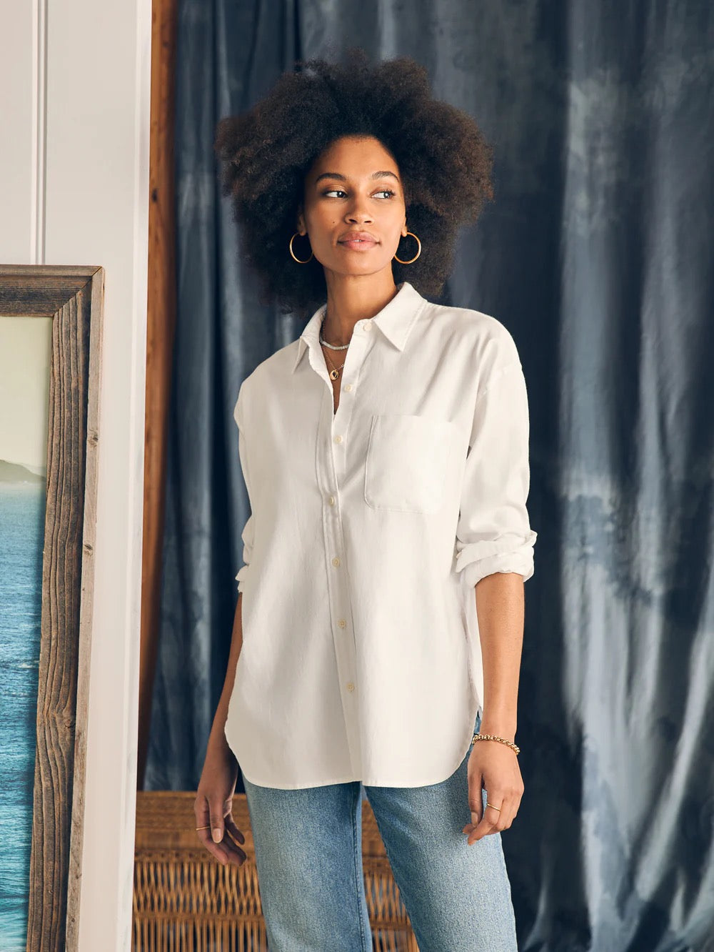 Faherty - Stretch Oxford Relaxed Shirt