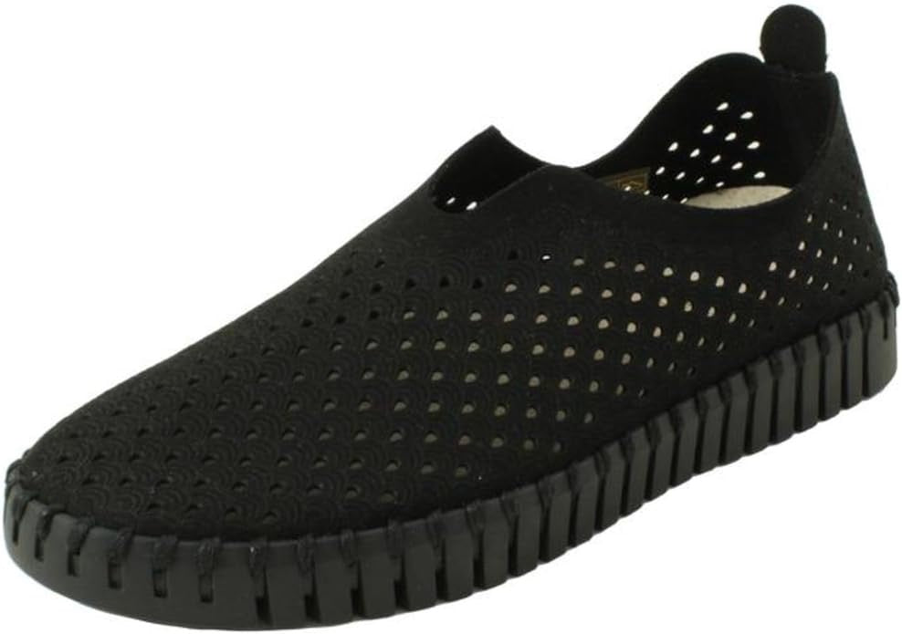 Tulip 3575 black sole slip on