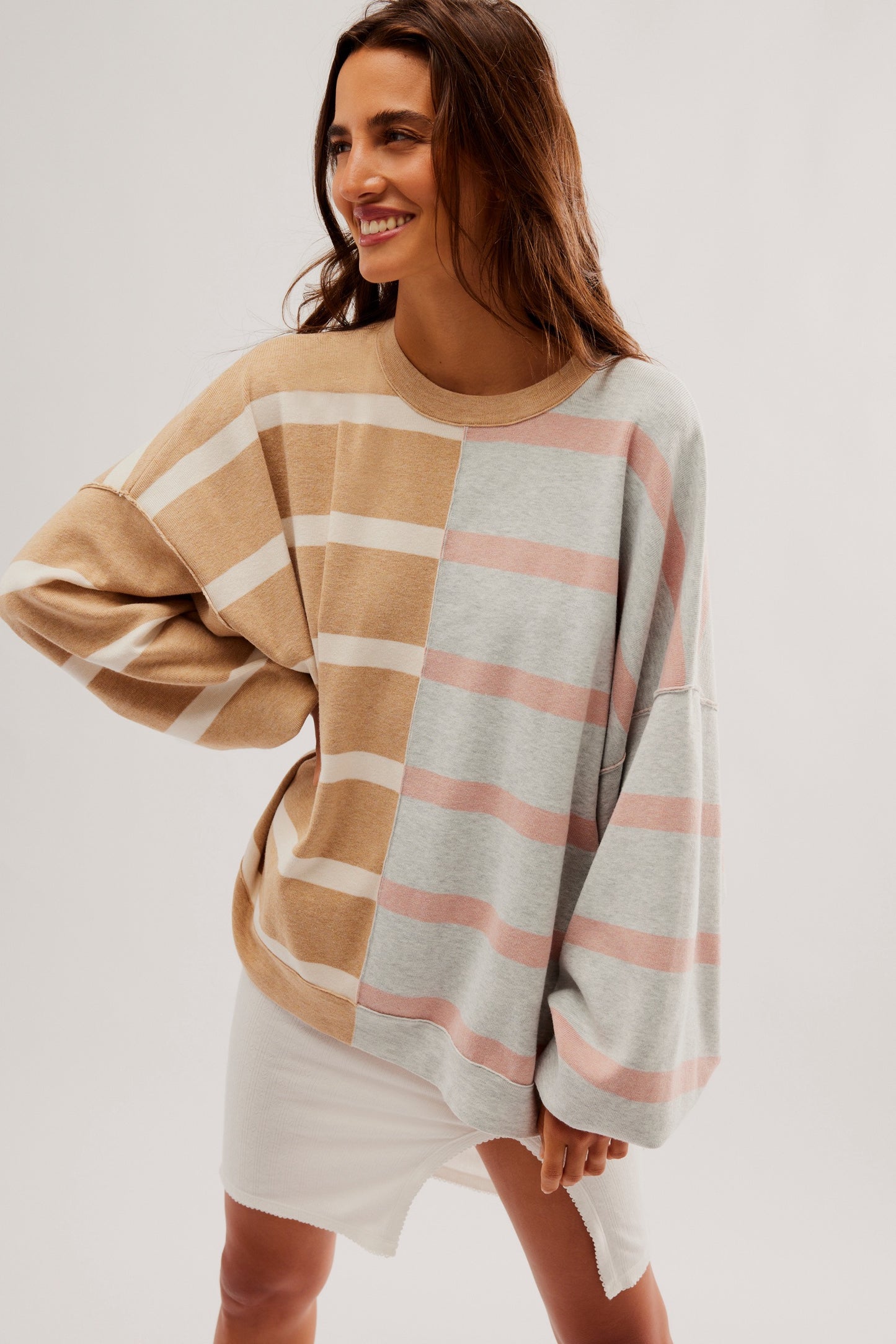 Free People Uptown Stripe Pullover