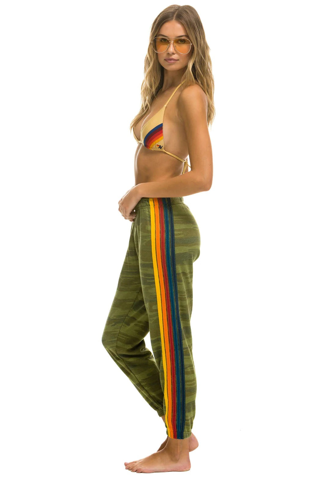 Aviator Nation 5 Stripe Sweatpants WSPRS5 flicka