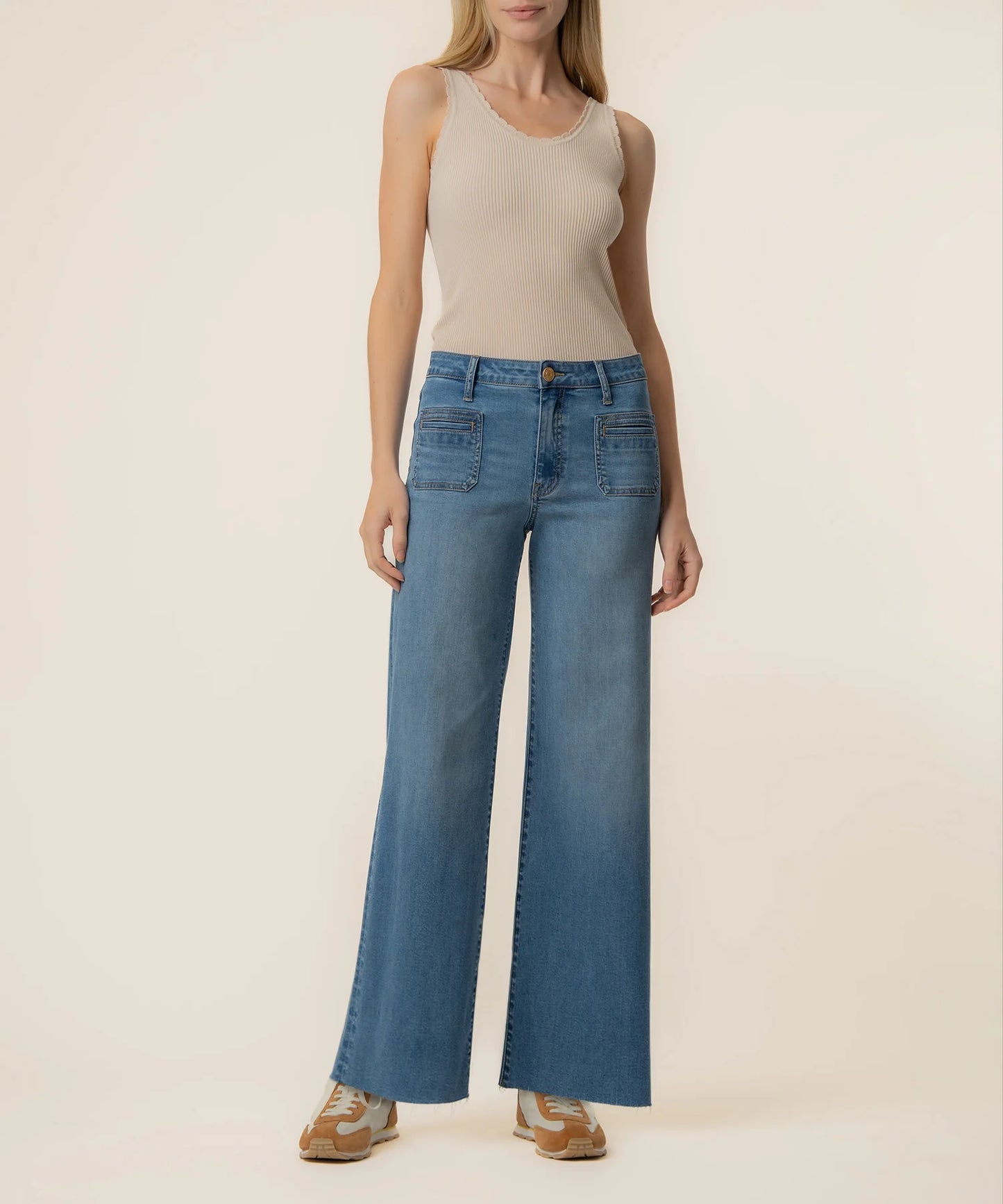Kut Meg High Rise Wide Leg Jean