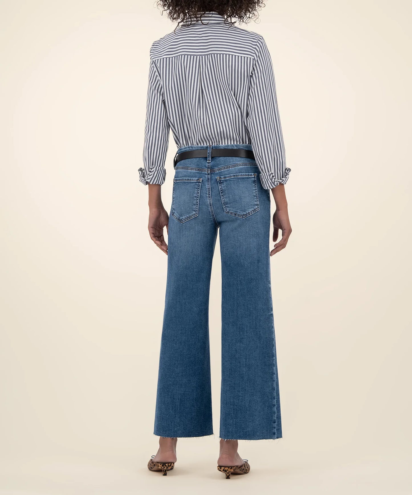 Kut Meg Hi Rise Fab Ab Wide Leg
