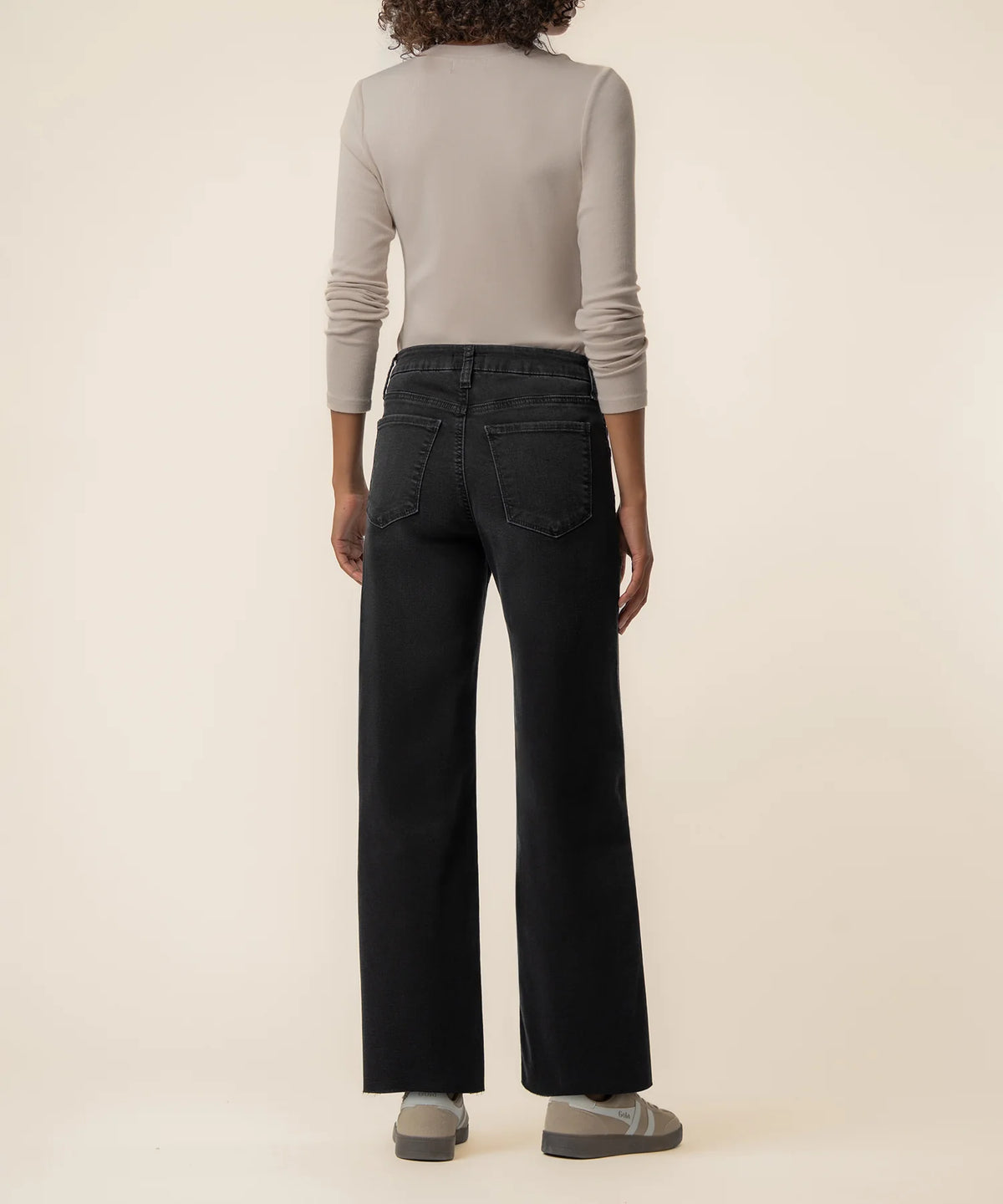 Kut High Rise Wide Leg Long Inseam Jean