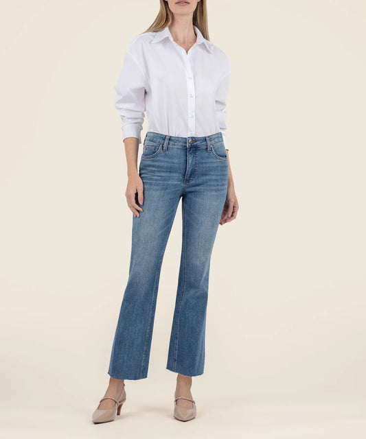 Kut Kelsey Hi Rise Ankle Flare Jean