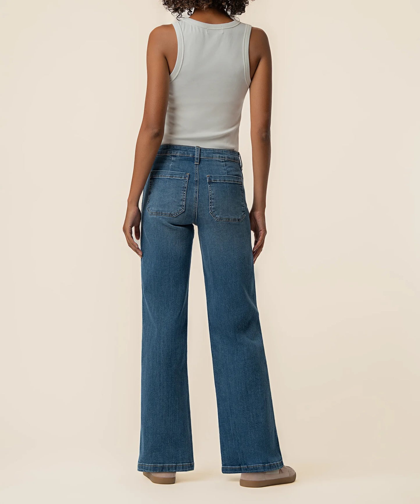 Kut High Rise Wide Leg Jean