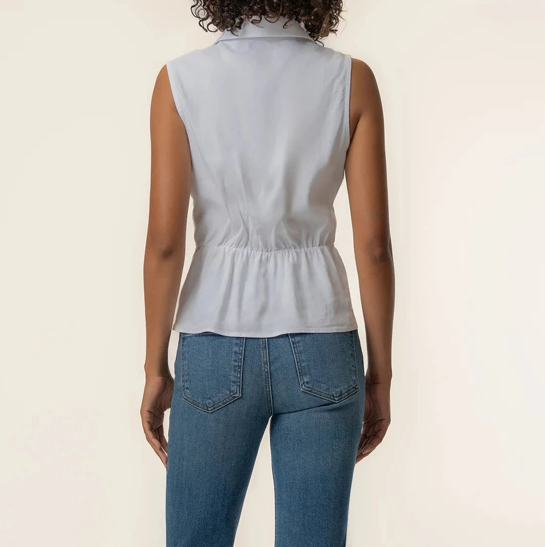 Kut from the Kloth Sara Twist Linen Top