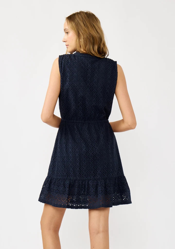 Lovestitch Eyelet Button Tank Dress