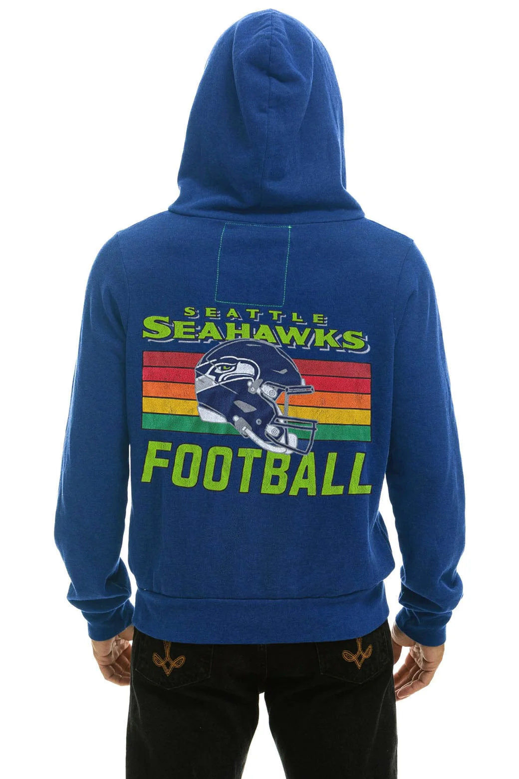 Aviator Nation Seattle Seahawks Helmet Zip Hoodie
