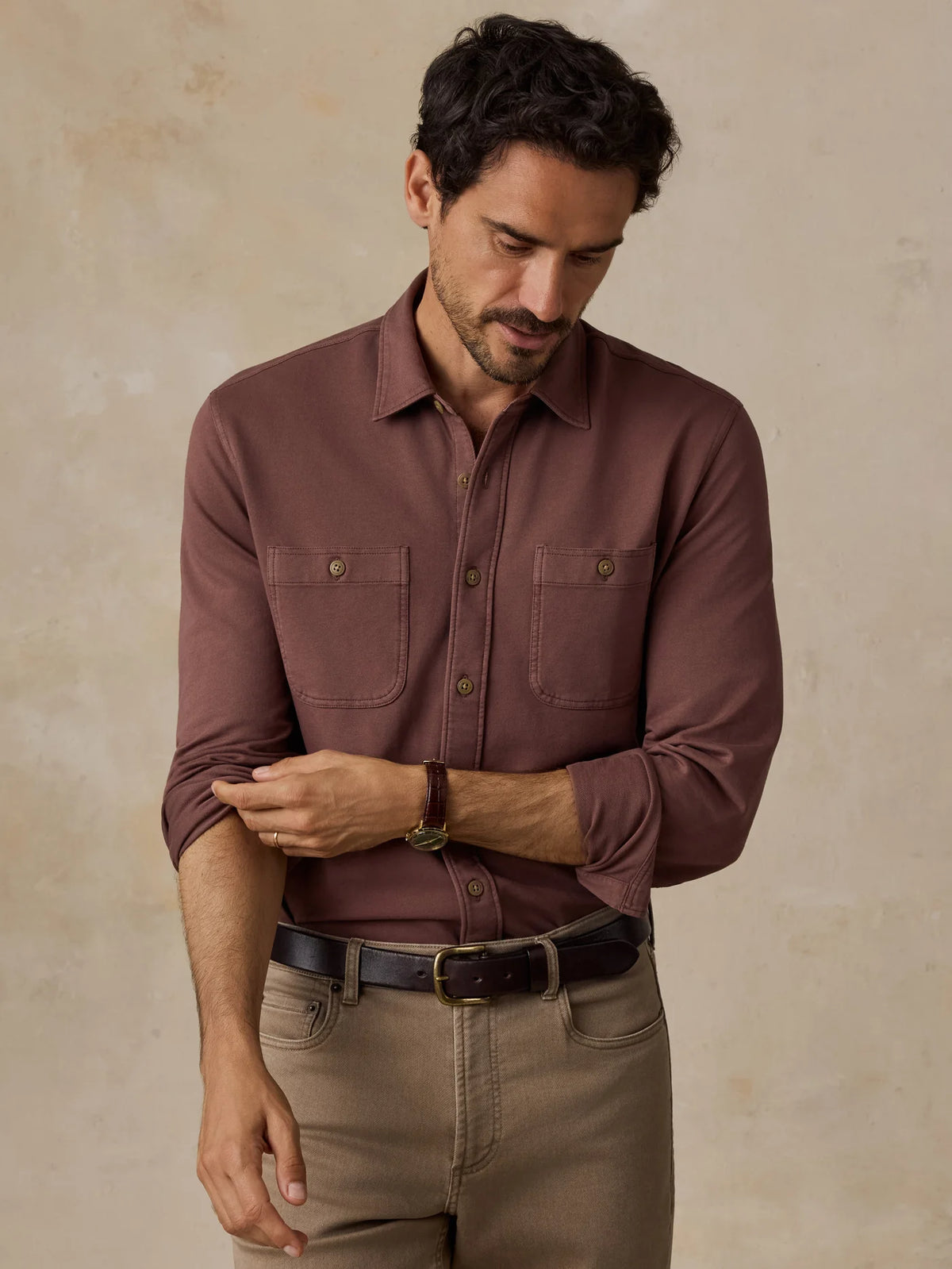 Faherty Mens Field Knit Shirt