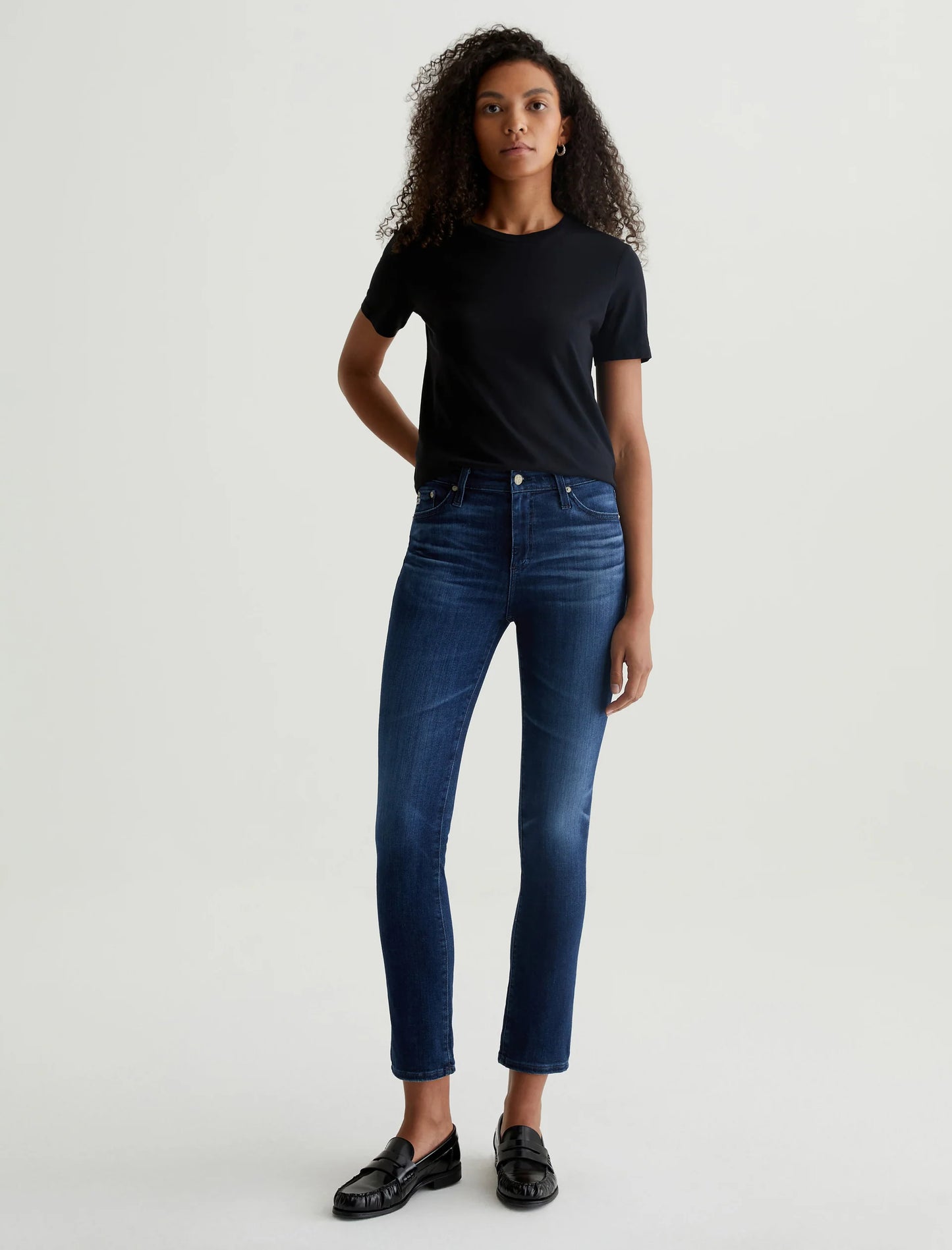 Mari MID-RISE SLIM STRAIGHT LEG DENIM