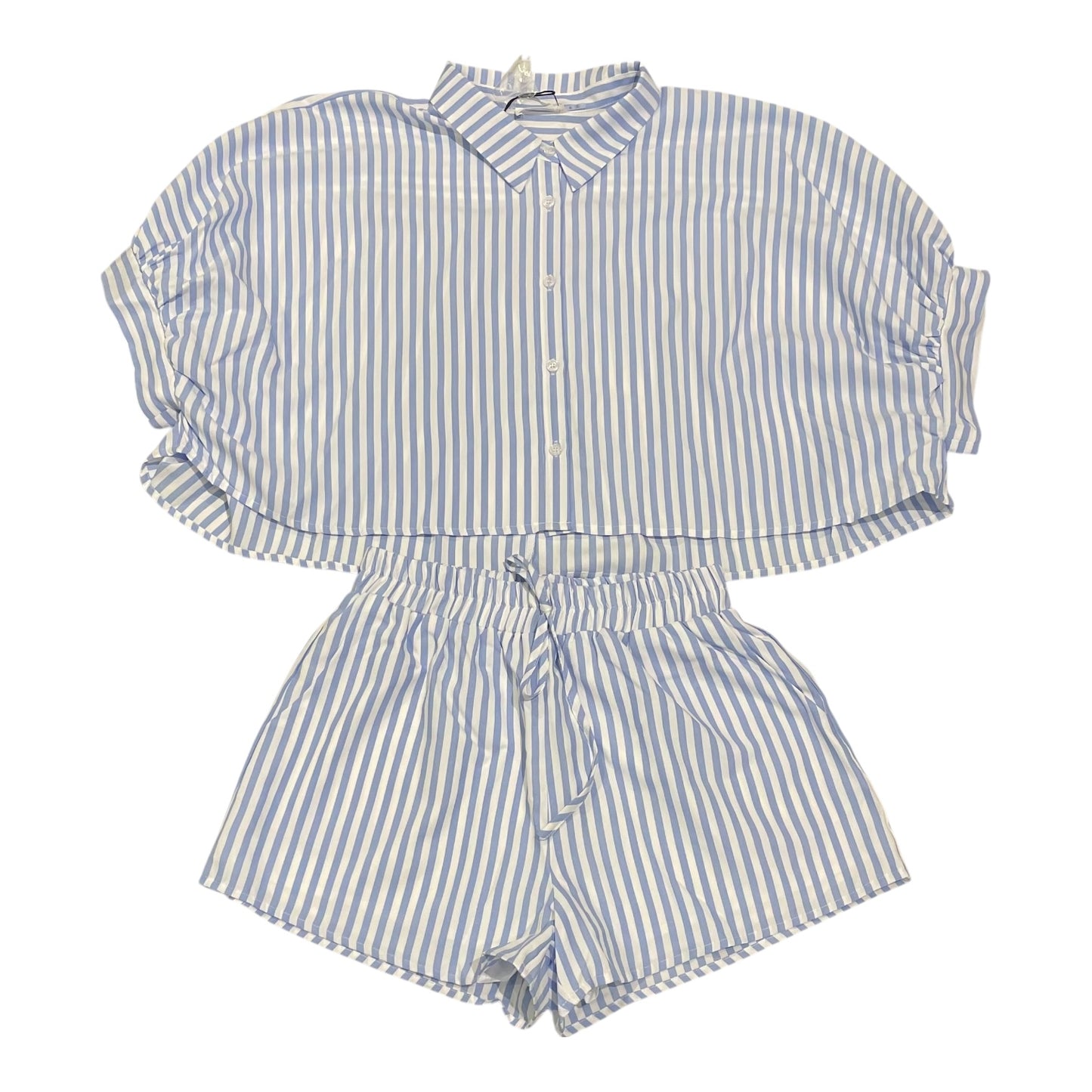 Day + Moon Cropped Shirt & Matching Short Set
